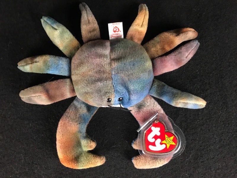 lot 91 image: RARE ERROR TY Beanie Baby Claude