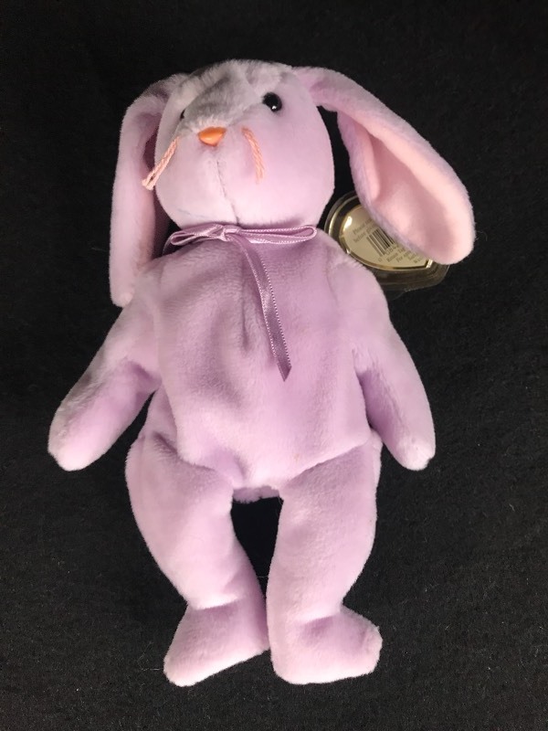 lot 91A image: RARE ERROR TY Beanie Babies COMPLETE SET of Hoppity, Hippity, Floppity and Hippie