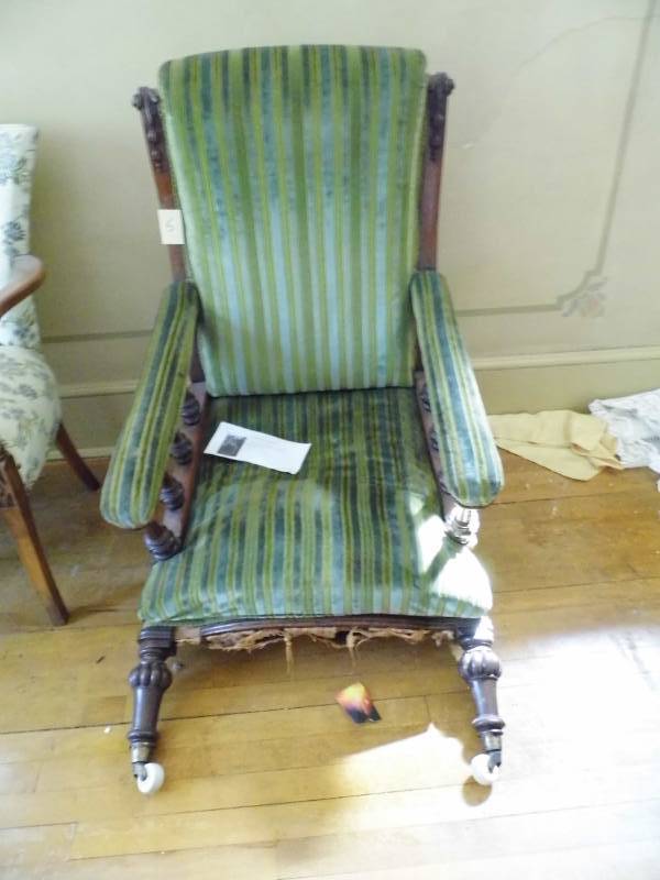lot 5 image: Walnut Chair