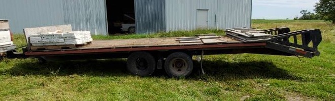 lot 2 image: 20 foot Tandem Dually Pintle Trailer