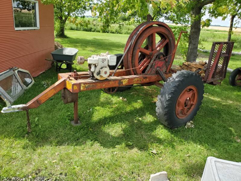 lot 6 image: Homemade Wood Splitter