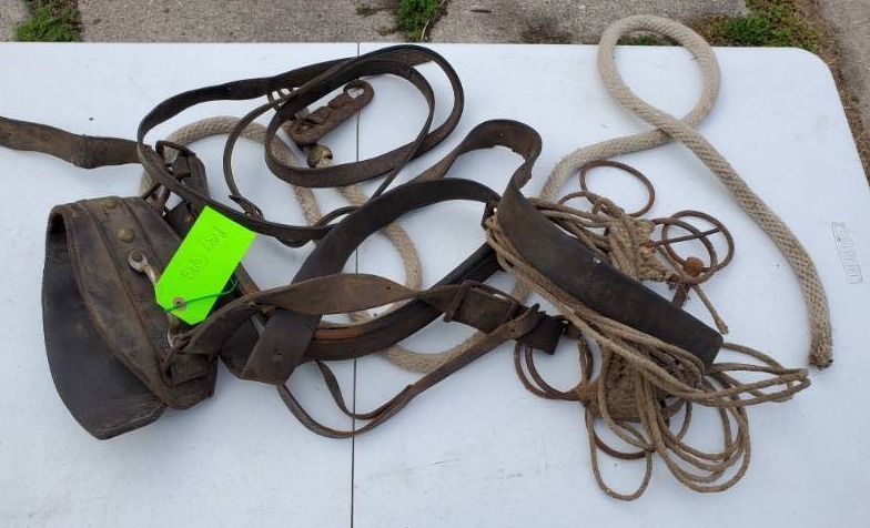 lot 42 image: Mix lot of vintage Horse equipment