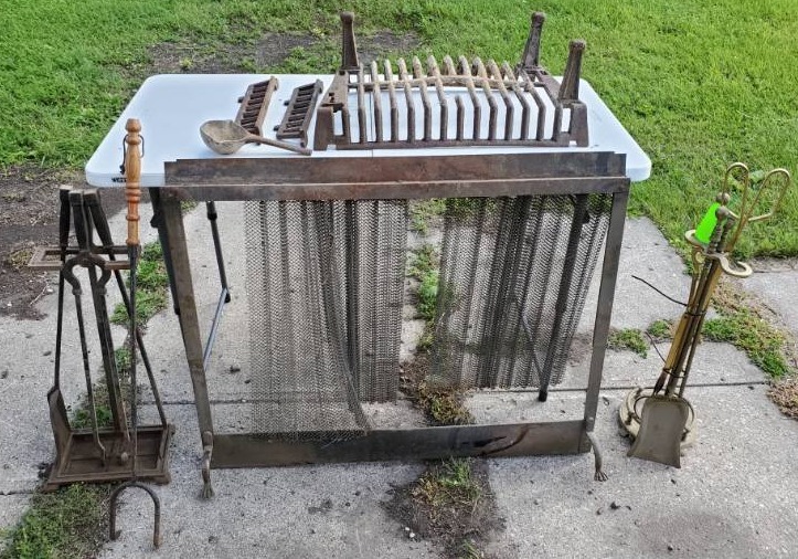 lot 75 image: Wood Fire Place parts & attachments