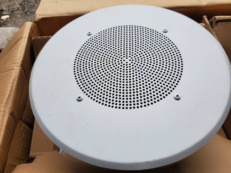 lot 132 image: Atlas Sound 8 Home  Business Speakers Case of 6