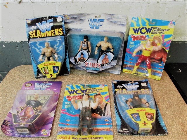 lot 34 image: Group of Unopened Wrestling Action Figures
