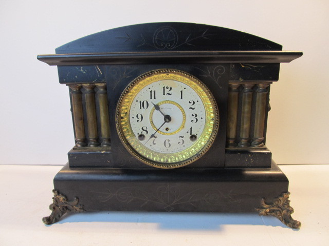 lot 69 image: Antique SETH THOMAS Mantel Clock