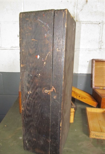 lot 117 image: Group of Assorted Vintage & Antique Wooden Boxes