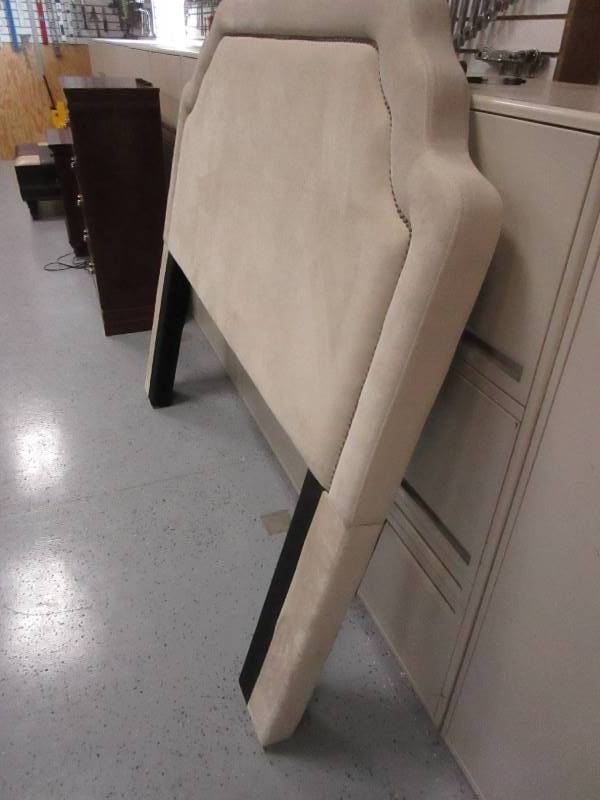 lot 23 image: Suede Headboard
