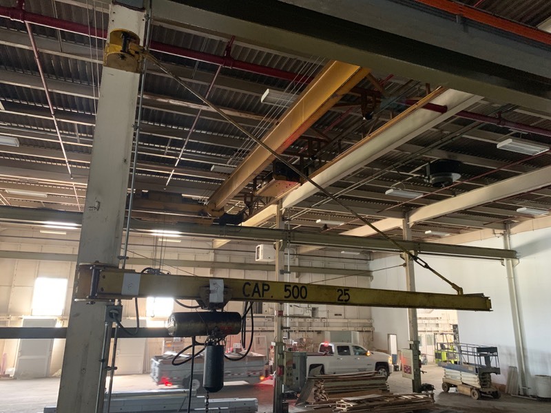 Industrial Swing Beam Approx. 16 Ft - CAP 500 Yellow, Complete (BEAM ONLY)