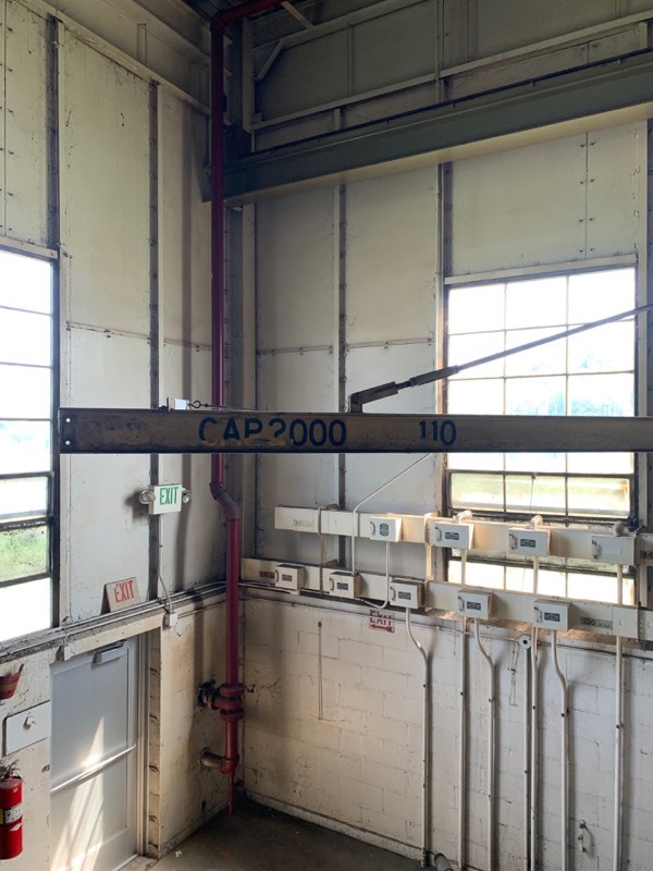 Industrial Swing Beam Approx. 18 Ft - 2000lb capacity Yellow, Complete (BEAM ONLY)