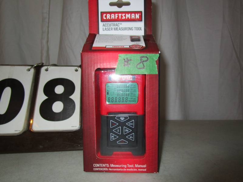 lot 8 image: Craftsman Accutrac Laser Measuring Tool