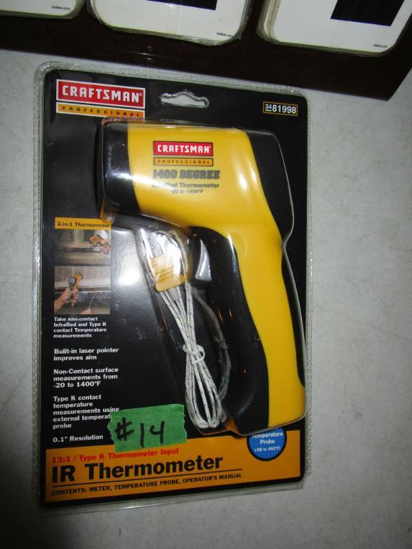 lot 14 image: Craftsman Infrared Thermometer