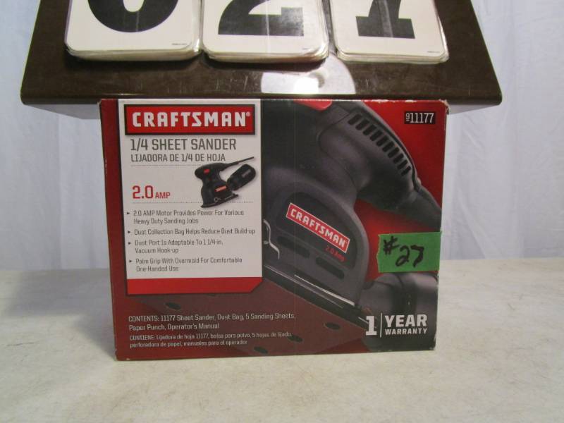lot 27 image: Craftsman 14 Sheet Sander