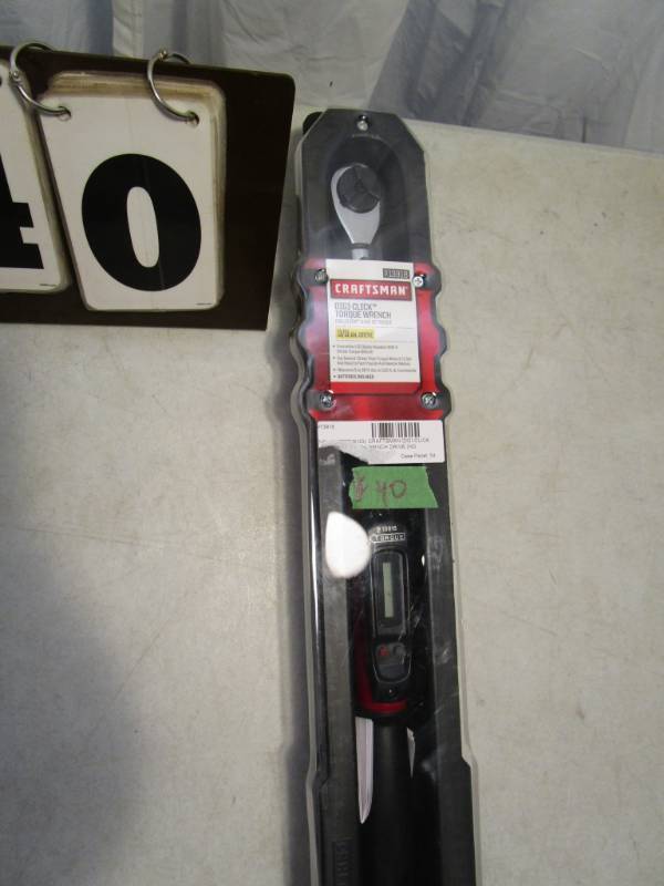 lot 40 image: Craftsman Digi-Click Torque Wrench