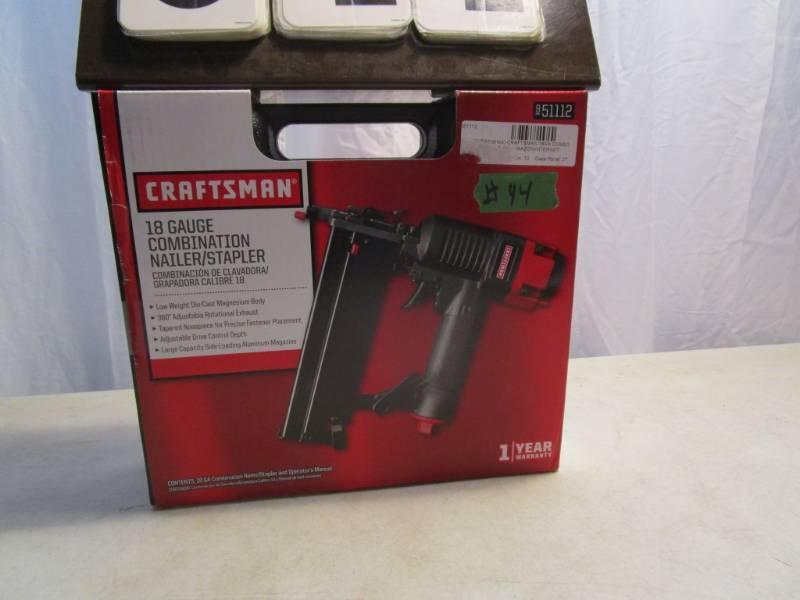 lot 44 image: Craftsman Combination NailerStapler