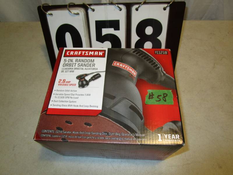 lot 58 image: Craftsman 5 Random Orbit Sander