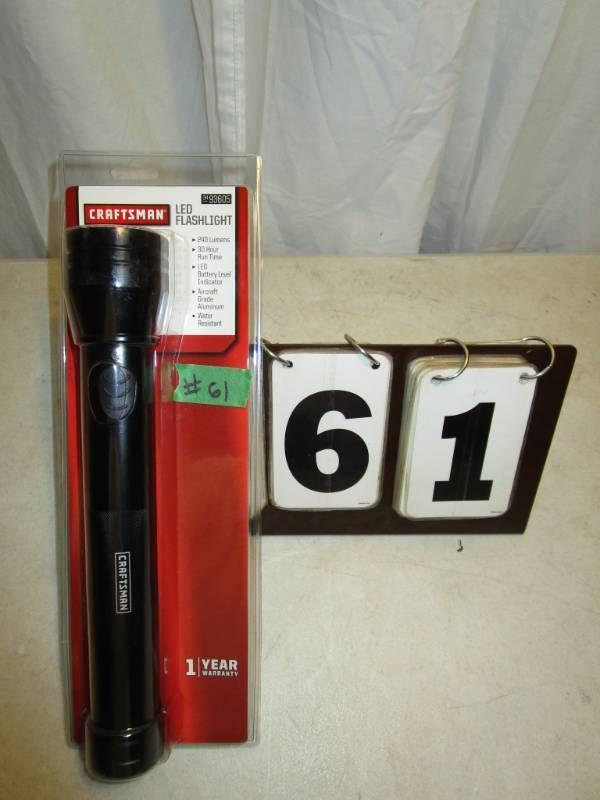 lot 61 image: Craftsman LED Flashlight