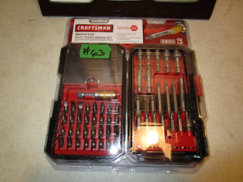lot 63 image: Craftsman 54 pc Speed-lok Power Driving Set