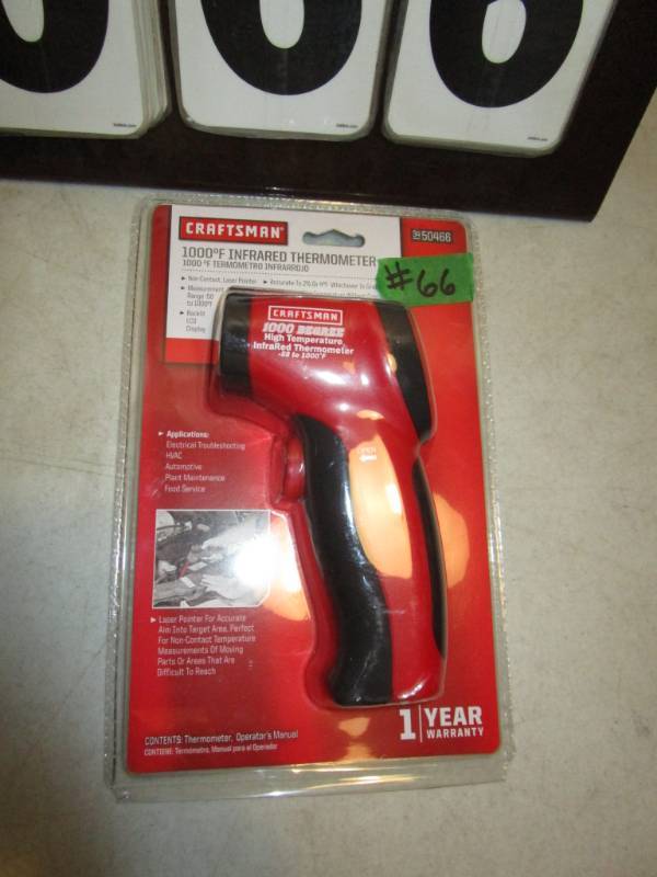 lot 66 image: Craftsman 1000° Infrared Thermometer