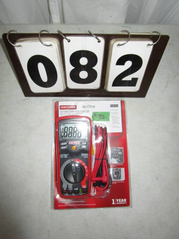 lot 82 image: Craftsman 11 Function Multi-Meter