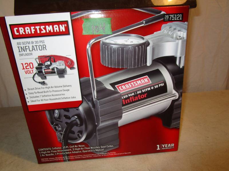 lot 104 image: Craftsman Inflator