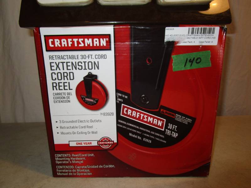 Craftsman Retractable 30 ft Extension Cord Reel
