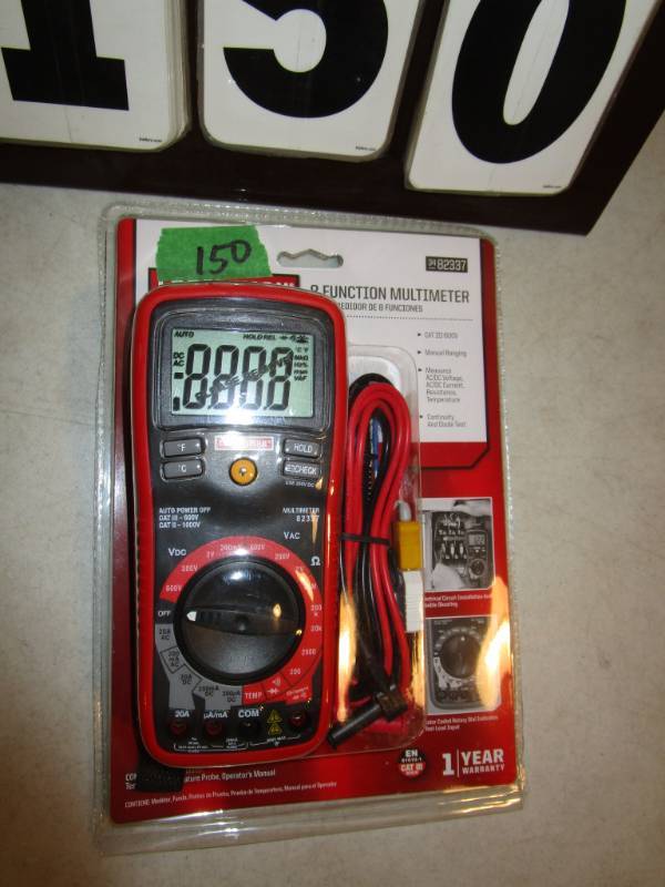 lot 150 image: Craftsman 8 function Multimeter