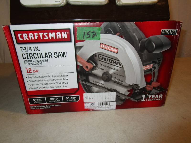 lot 152 image: Craftsman 7-14 Circular Saw