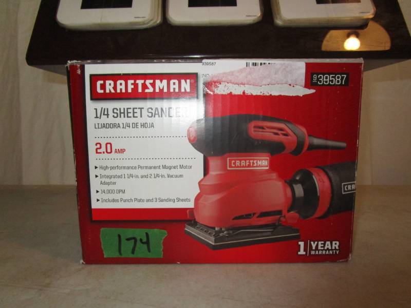 lot 174 image: Craftsman 14 Sheet Sander