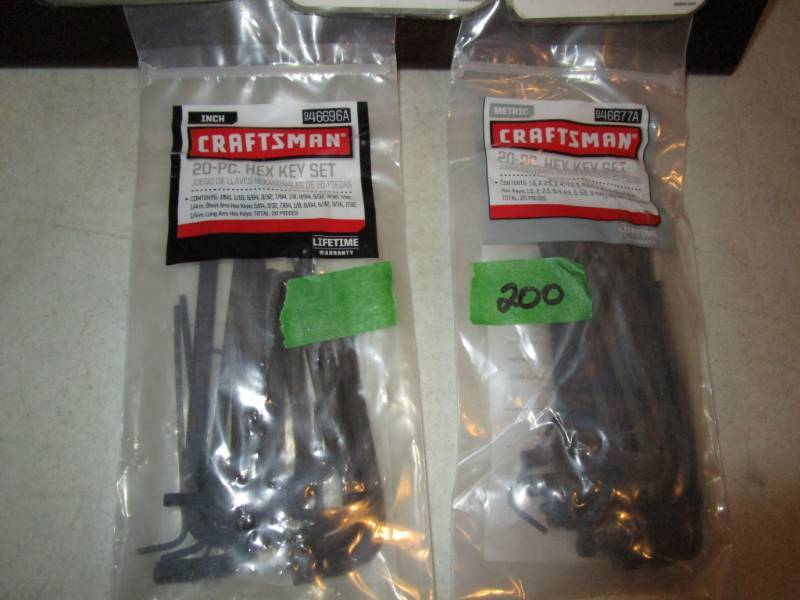 lot 200 image: Craftsman Hex Key Sets - qty 2