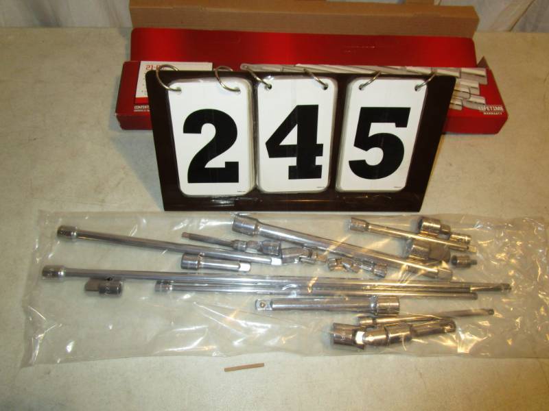 lot 245 image: Craftsman  21 pc Drive Tool Accessory Kit