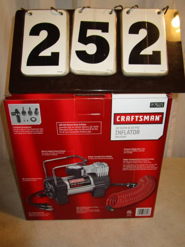 lot 252 image: Craftsman Inflator