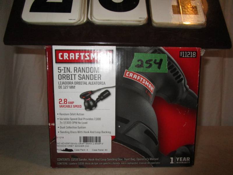 lot 254 image: Craftsman 5 Random Orbit Sander
