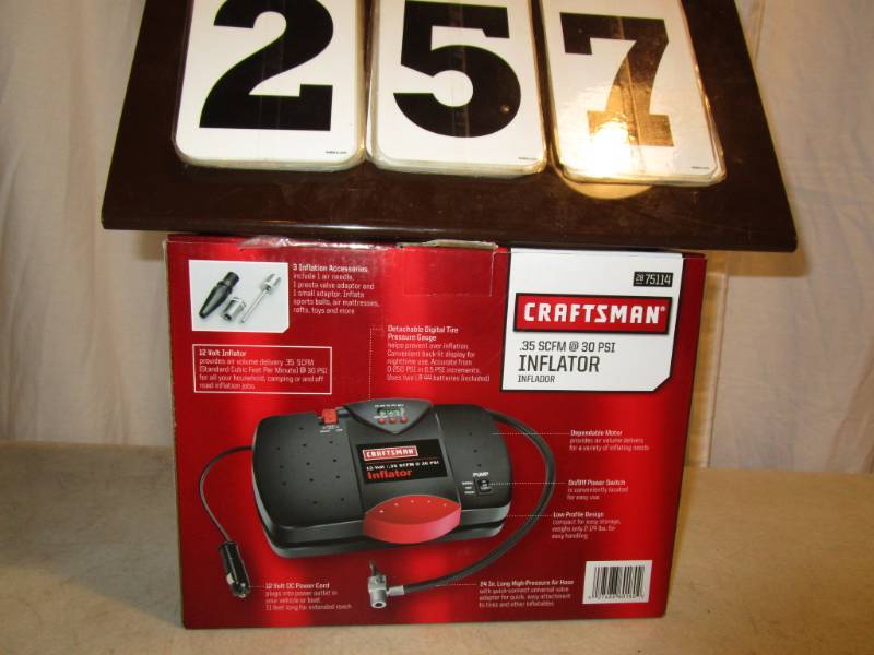 lot 257 image: Craftsman Inflator