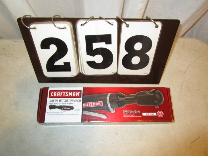 lot 258 image: Craftsman 38 Drive Air Ratchet Wrench