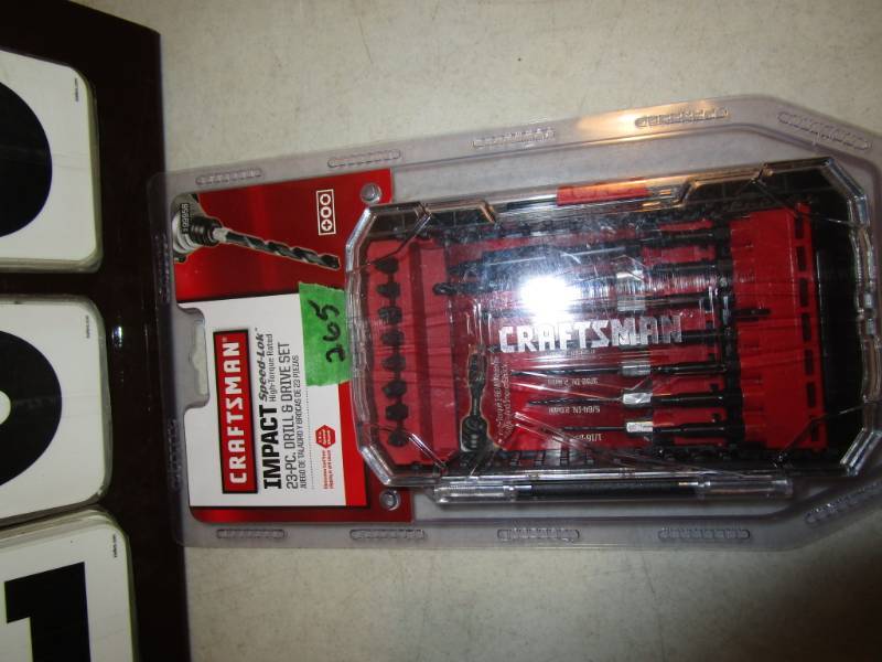 lot 265 image: Craftsman 23 pc Drill & Drive Set - Speed-lok