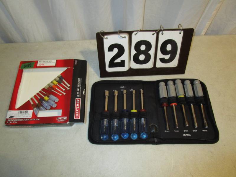 lot 289 image: Craftsman Nut Driver Set - SAE & Metric