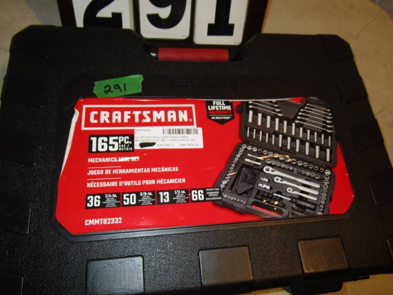 lot 291 image: Craftsman 165 pc Mechanics Tool Set
