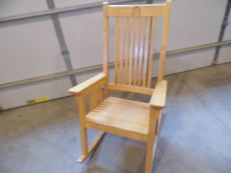 lot 62 image: Oversize Wooden Rocker