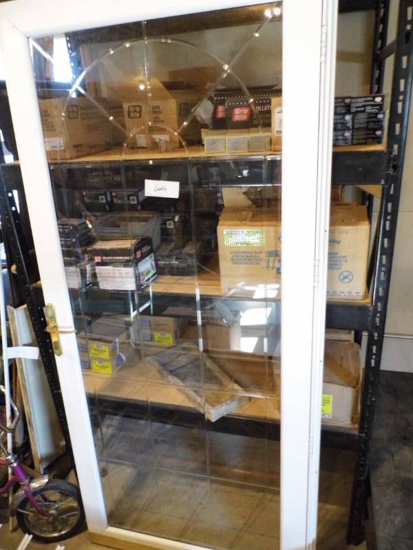 lot 82 image: Beveled Glass Door