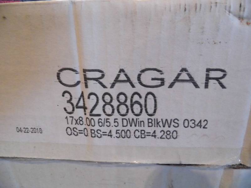 lot 28 image: New Cragar Rim