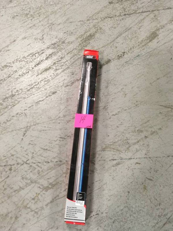 lot 14 image: Weber Stainless Steel Replacement Burner Tube Set for Genesis Silver A & Spirit 500 Grill USED