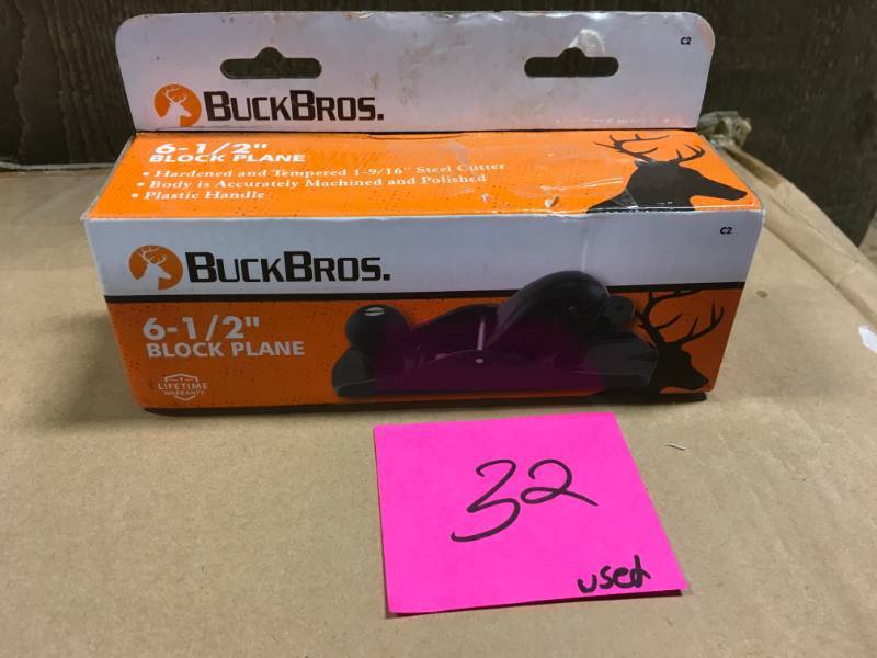 lot 32 image: Buck Bros. 6-12 in. Block Plane USEDgood condition