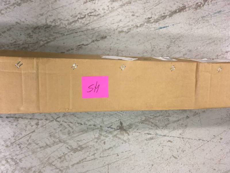 lot 45 image: Hampton Bay 10 ft. Aluminum Market Patio Umbrella in Midnight with Auto Tilt not used
