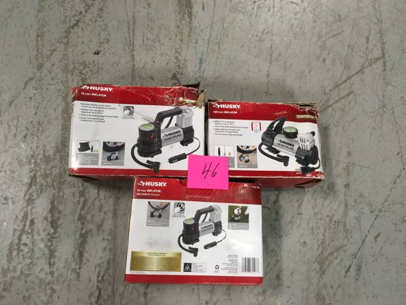 lot 46 image: Husky 12-Volt Inflator NOT TESTED