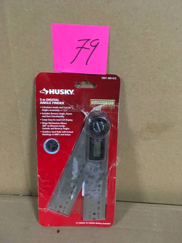 lot 79 image: Husky 5 in. Digital Protractor in very good condition