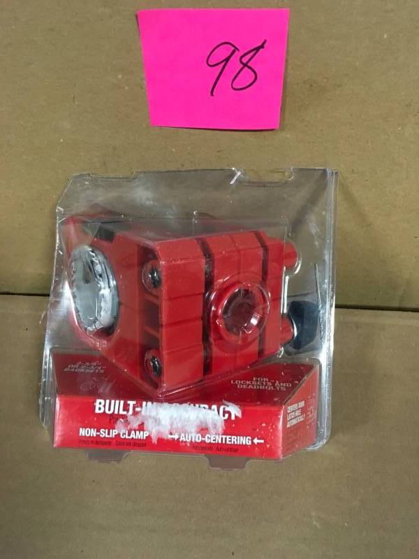 lot 98 image: Milwaukee 49-22-4073 Hole Saw  Door Lock Kit in very good condition