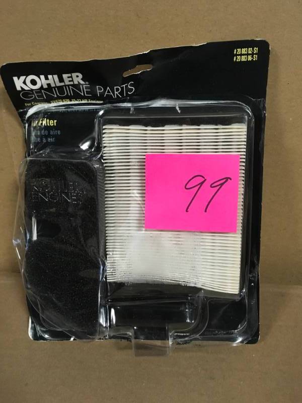 lot 99 image: KOHLER Lawn Equipment Parts Air Filter for Kohler Courage Single-Cylinder Engine in very good condition