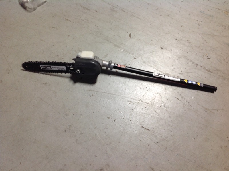 lot 106 image: RYOBI Expand-It Universal Pole Saw Attachment in good condition