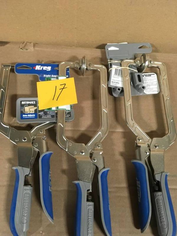lot 17 image: Kreg 6 in. Face Clamp with Automaxx Auto-Adjust Technology in very good condition